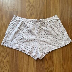 PINK VS Floral Print Baby Pink Micro Shorts